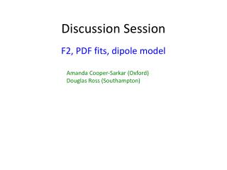 Discussion Session