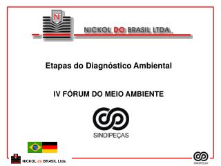 Etapas do Diagnóstico Ambiental IV FÓRUM DO MEIO AMBIENTE