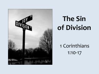 The Sin of Division