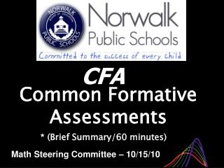 Common Formative Assessments