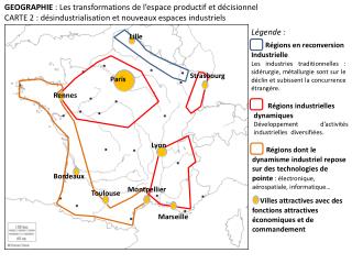 Régions industrielles dynamiques Développement d’activités industrielles diversifiées.