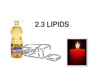 2.3 LIPIDS