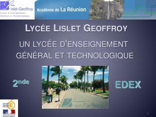 Lycée Lislet Geoffroy un lycée d'enseignement général et technologique