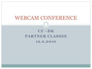 WEBCAM CONFERENCE