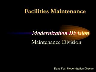 Modernization Division