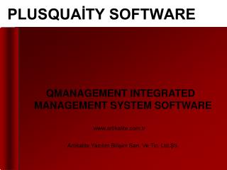 PLUSQUAİTY SOFTWARE