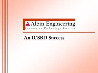 An ICSBD Success