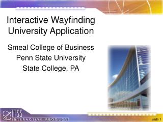 Interactive Wayfinding University Application