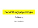 Entwicklungspsychologie