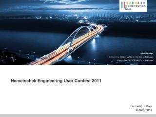 Nemetschek Engineering User Contest 20 11