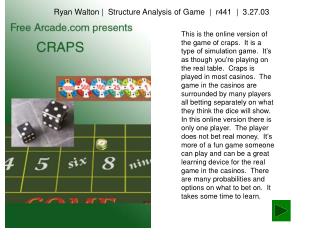 Ryan Walton | Structure Analysis of Game | r441 | 3.27.03