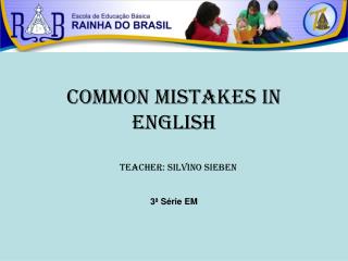 Common Mistakes in ENGLISH