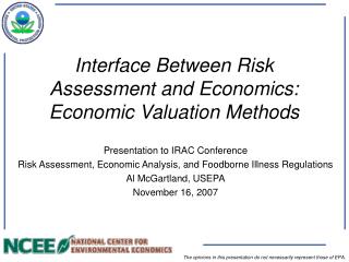 Interface Between Risk Assessment and Economics: Economic Valuation Methods