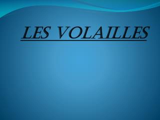 Les Volailles