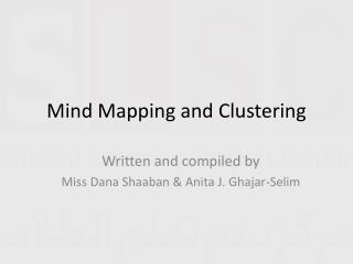 Mind Mapping and Clustering