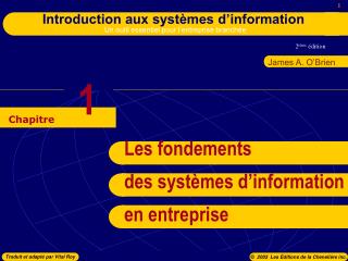 Les fondements des systèmes d’information en entreprise