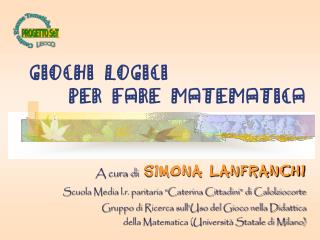 GIOCHI LOGICI per fare MATEMATICA