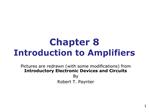 Chapter 8 Introduction to Amplifiers