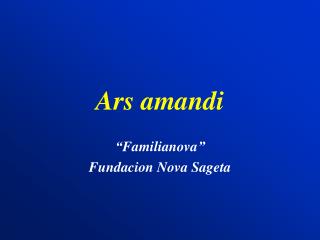 Ars amandi