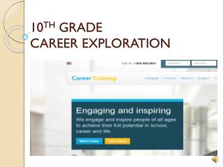 10 TH GRADE CAREER EXPLORATION