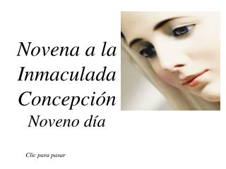 Novena a la Inmaculada Concepción Noveno día