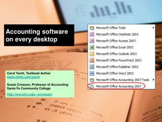 Accounting software on every desktop