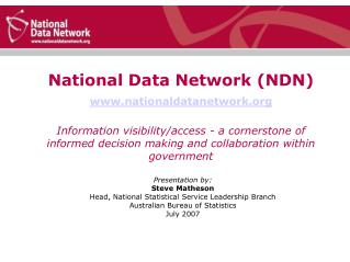 National Data Network (NDN) ‏ nationaldatanetwork
