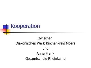 Kooperation