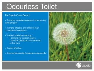 Odourless Toilet