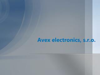 Avex electronics, s.r.o.