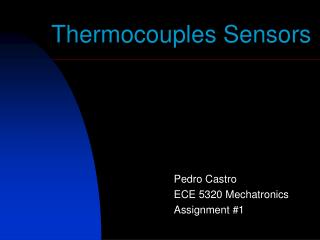 Thermocouples Sensors