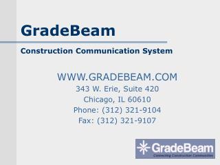 GradeBeam Construction Communication System