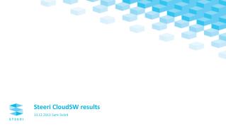 Steeri CloudSW results