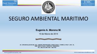 SEGURO AMBIENTAL MARITIMO