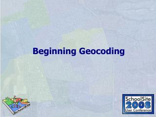 Beginning Geocoding