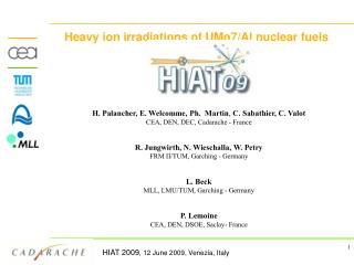 Heavy ion irradiations of UMo7/Al nuclear fuels