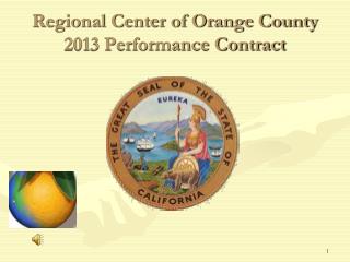 Regional Center of Orange County 2013 Performance Contract