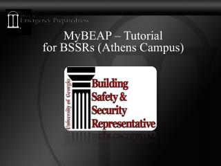 MyBEAP – Tutorial for BSSRs (Athens Campus)