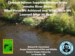 Chinook Salmon Supplementation in the