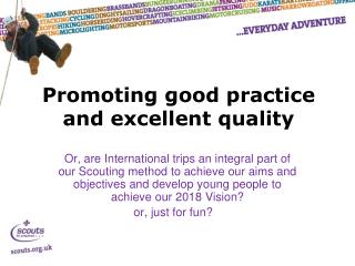 Promoting good practice and excellent quality