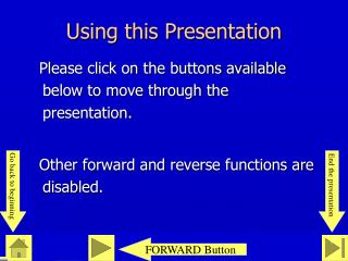 Using this Presentation