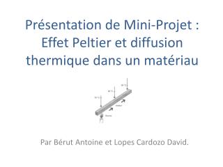Présentation de Mini-Projet : Effet Peltier et diffusion thermique dans un matériau