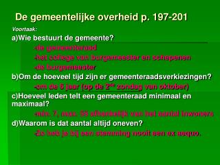 De gemeentelijke overheid p. 197-201