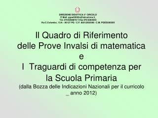 DIREZIONE DIDATTICA 6° CIRCOLO E Mail: pgee00600x@istruzione.it Tel. 075/5008870-T.Fax 075/5004544