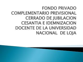 ANTECEDENTES EL DECRETO 1001 CON FECHA 1RO DE ABRIL DEL 2008