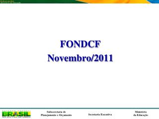 FONDCF Novembro/2011