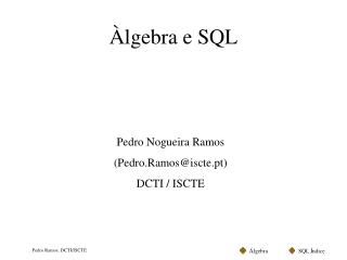 Àlgebra e SQL