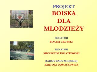 PROJEKT BOISKA DLA MŁODZIEŻY