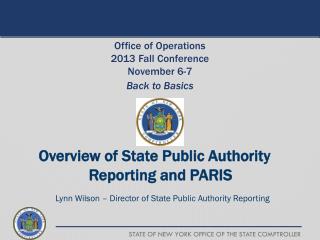 Overview of State Public Authority Reporting and PARIS