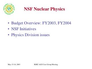 NSF Nuclear Physics